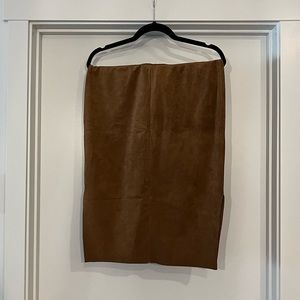 Aritzia | Wilfred Free Vegan Suede Lis Skirt in Camel